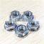 carbon steel din6923 hex flange nut galvanized