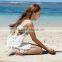 Promotion new crochet hollow knitting handmade bikini cover top blouse dress