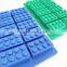 Unique design Lego building brick shape silicone ice-pop mold