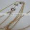 Europe and America Sexy Luxury Beach Bikini With Rhinestone Waist Belly Body Chian