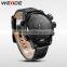 Orignal watches made in china stainless steel back water resistant genuine leather watch strap best selling watches men