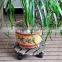 High quality Round solid wood pine plant pot tray for sale