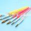 Colorful Hexagon Acrylic Handle with Diamond Kolinsky Acrylic Brush                        
                                                Quality Choice