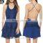 Ladies Summer Evening Wear New Cobalt Sexy Backless Lace Dress Designs