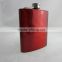 mini stainles steel hip flask in spray painting