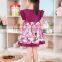 hot product ready made cotton purple ruffle dress beautiful cute baby girl party dress