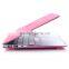 For MacBook New White Unibody Case quicksand pink Hard Cover (A1342) - BLACK