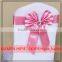 2016 new design banquet stain chair bow for wedding