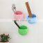 Wall mounted Suction cup Soap Box /Toothbrush Toothpaste Holder Kitchen Bathroom Organizer/ plastic toothbrush box container