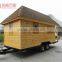 Luxury portable wood RV/trailer car with mini bathroom and double beds