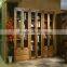 Ready Made Fashionable Glass Window Good Price Bookcases