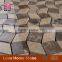 China Factory Direct Sales Dark Emperador marble light emperador mosaic tiles,irregular wall mosaic tiles