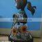 Iron solar little girl led light