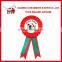 Wholese custom award ribbon rosette with button badge