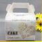 customized paper plastic cake box for wedding