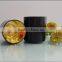 home decoration wedding decor black glass candle jar/candle holder