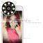 Clip-on Phone Selfie Speedlite 8 LED Flash Light Lamp Wide Angle Fish Eyes lens