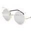 Fashion personality cat lady round reflective sunglasses