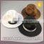 Promotional Solid Color Summer Beach Cap Ribbon Deocrated European Style Panama Fedora Sun Hat