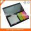 New design custom printing memo pad plastic holder with pen hole