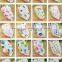 Personalized Cute Fancy 100% Knitted Organic Cotton Cartoon Printed Disposable Baby Bandana Teething Baby Bibs