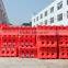 Entrance of the highway water filled barrier safety road barrier