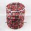 Wholesale Hot Sell Folding Fabric Material Storage Barrel Printing Flower