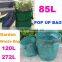 85L 120L 272L useable stand up pop up garden waste leaf bin bag basket sack