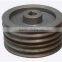 2v-8v 100-1000mm cast iron V belt pulley,wholesale steel iron V pulley six spoke customized