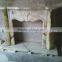 MODERN DESIGN LIGHT GREEN ONYX FIREPLACES