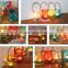 Hanging glass candle holders