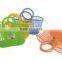 PE Plastic Basket With Handle/Storage Basket/food Basket