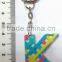 Promotion Alphabet Key Chain, Plastic Letter Key Chain With Printing, Personalized Letter Key Chain