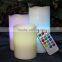 Hight Quality Multi-color Battery Operated Led Frameless Candle Light With Remote 2016