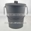 kitchen middle matte black iron bucket
