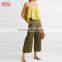 Women Ladies Spaghetti Strap Tops Cropped Ruffled Cotton Cami Top