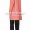 Customized Lady Apparel Black Cotton Blend Snap-front Raincoat(DQM033C)