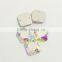 wholesale wedding dress square shape crystal flat back stone glass pendant for jewelry decoration