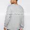 Custom Long Sleeve Crew Neck Without Hood Dropped Shoulders Grey Men's 73% Cotton 27% Polyester Casual Sweatshirt