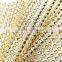 Bling Bling Gold Color Or Various Colors Plastic Rhinestone Mesh Trimming Custom Cut For Decoration Vase Clothing Shoes