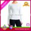 Wholesale fitness clothing combination color women't long sleeve t shirt for gym wear