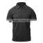 high quality custom cotton slim fit plain black polo shirts