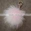 Myfur New Design Charm Bag Key Chains Real Raccoon Fur Pom Accessories
