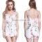 Summer chiffon sexy women backless slip mini jumpsuit casual sexy summer dresses pants