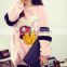 Factory direct sales cartoon printed hoodies for women good quality thick