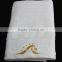platinum satin banded hand towel hotel towel