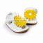Wholesale Baby Summer Shoes Gold Flower Moccasins Genuine Leather Baby Shoes Baby Moccasins Rubber Shoe Sole