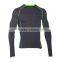 High quality breathable crew neck male export korean sexy design compression tshirt