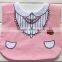 blak white TPU technica large waterproof tuxedo baby feeding bibs