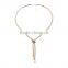 2015 fashion metal chain necklace Circle Necklace287